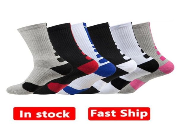 2pcs1pair EUA Professional Elite Basketball Socks Long Knee Athletic Sport Socks Men Fashion Compression Thermal Winter Socks Who6102796
