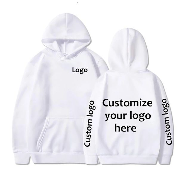 Personalizado hoodie diy texto casal amigos família imagem imprimir roupas masculinas personalizar esportes lazer camisola estilo sportsshirt 240220