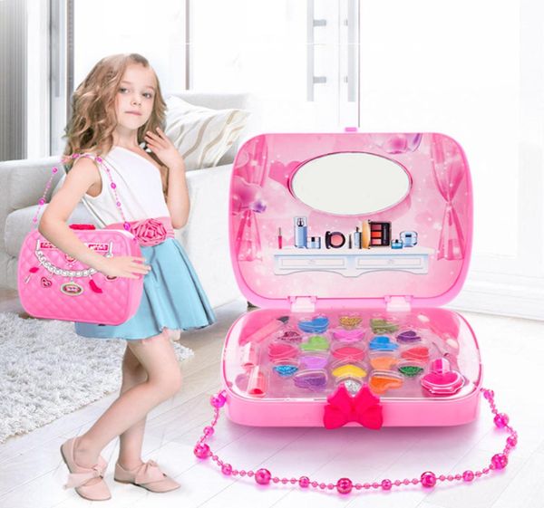 Kinder-Make-up-Set, Spielzeug, Koffer, Dressing, Kosmetik, Mädchen-Spielzeug, Kunststoff, Schönheit, Sicherheit, Rollenspiel, Kinder, Mädchen, Make-up, Spiele, Geschenke 21033730804