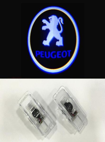 2 pçsset para peugeot porta logotipo luz projetor sem fio fantasma sombra lâmpada laser de boas-vindas para 508 408 308 3008 4008 5008 crz2911428