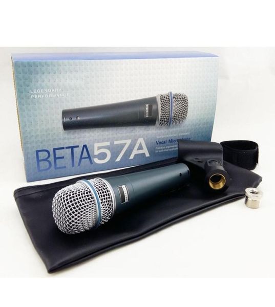 Alta qualità e corpo pesante BETA57 Professionale BETA57A Microfono palmare dinamico per karaoke con cavo Beta 57A 57 A Mic3202106