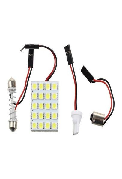 20SMD5050 LED-Panel-Licht, kompatibel mit Auto-Innenraum-Karte, Kuppel-Kofferraum-Bereichslicht, Xenon-Weiß, Auto-Innenraum, Lesedach, Girlande 7331089