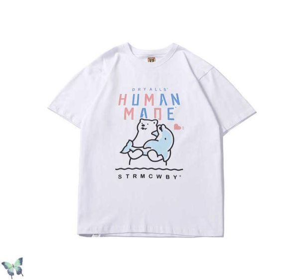 2021SS İnsan Yapımı Tshirt Kutup Ayı Yunus Balina Tişörtü 100 Pamuk Etiket Etiketi X07264584476