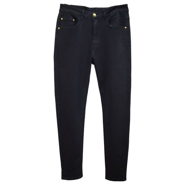 2024 nuovi jeans da uomo pantaloni casual V designer di lusso marchio High Street Straight Jean Mens jeans neri lavati pantaloni con cerniera biker pantaloni neri tessuto elasticizzato denim L L L 29-36