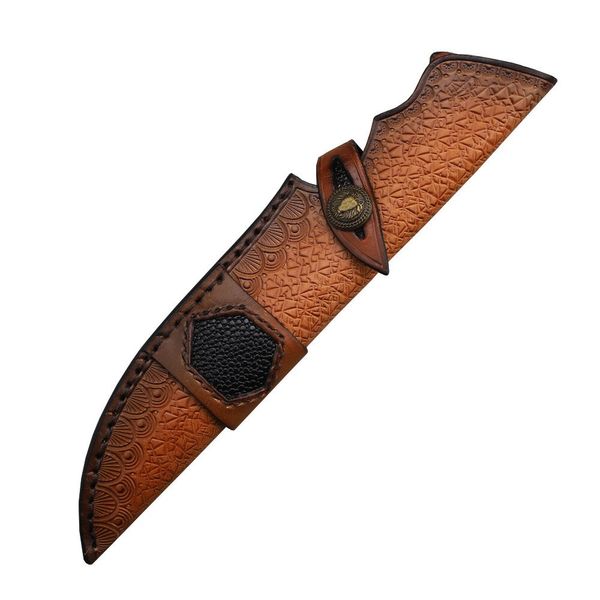 S2261 Messerscheide aus Leder, gerades Messerholster, Messerklingenabdeckung, Gürtel, Messeretui für Jagd, Freizeit und Küche