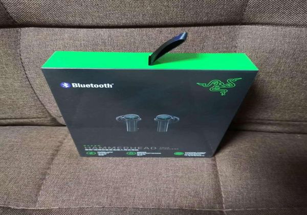 Razer Hammerhead Gerçek Kablosuz Kulaklıklar Kulaklıklar Bluetooth Oyun Kulak Spor Kulaklıkları İPhone için Bir Kalite Android DHL1529125