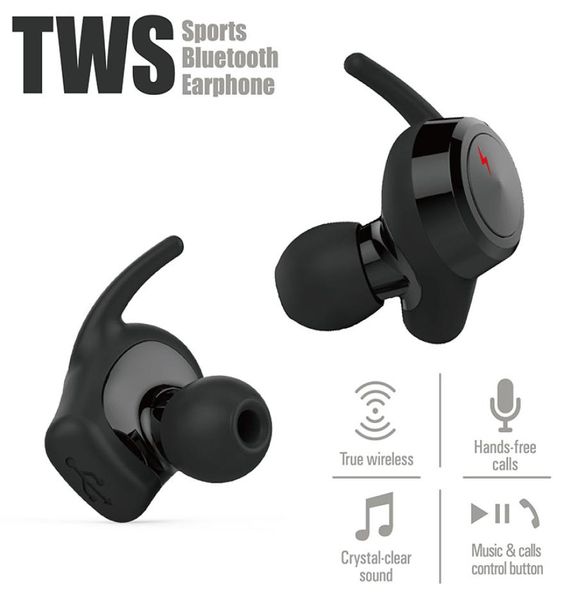 Auricolare Bluetooth TWS stereo wireless reale per iPhone XXRXSXS MAX e telefono cellulare Samsung Galaxcy con pacchetto di vendita al dettaglio1299194