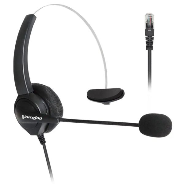 Kopfhörer Office Headset mit RJ9/RJ10 Stecker Kopfhörer für Cisco IP Telefon 7965 7940 7970 7971 8961 8965 6911 6912 6921 6965 8841 8851