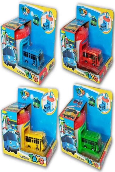 1pc giocattolo per bambini Cartone animato coreano Tayo the Little Bus Modello Mini plastica Tayo Bus Baby per bambini LJ2009301912840