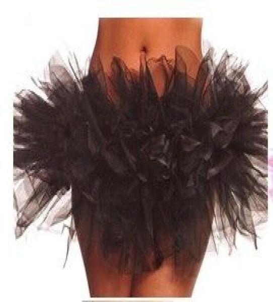 5-lagiges schwarzes sexy Tutu für Erwachsene, Tanzballett, Latein-Tutu für Mädchen, 2 Stück, Los 8159265