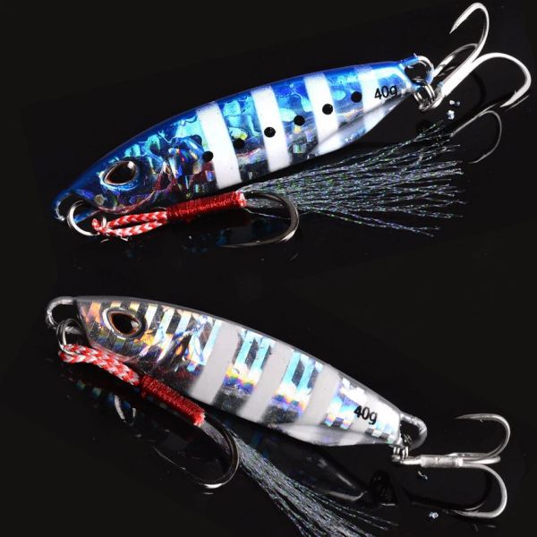 Esche 10 pezzi Long Cast Metal Bait Spinner Cucchiaio Esche da pesca in mare Maschere Pesca alla trota Esche rigide Attrezzatura da pesca Maschere Pesce Jigging Set esca