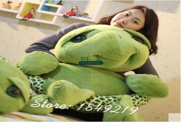 Dorimytrader 150 cm Gigante Peluche Morbido Animale Tartaruga Giocattolo 59039039 Grande Farcito Cartone Animato Tartaruga Bambola Grande Regalo DY611949990989