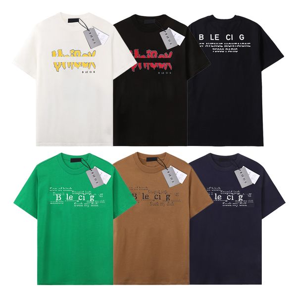 Moda Mens T-shirt Designer Tees Marca de Luxo BA Camisetas Mens Mulheres Manga Curta Hip Hop Streetwear Tops Shorts Roupas Casuais Roupas B-11 Tamanho XS-XL