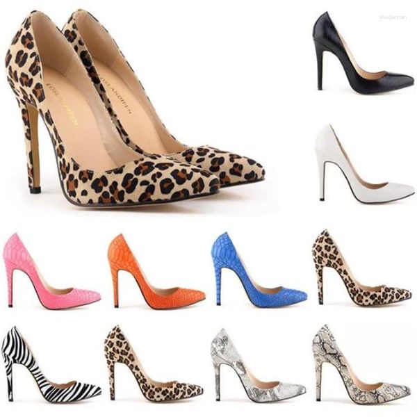 Отсуть обувь мода Женские Женщины Офис карьеры на высоких высоких каблуках Сексуальная вечеринка заостренная пальца PU 11см на Zapatos de Mujer Size 35-42