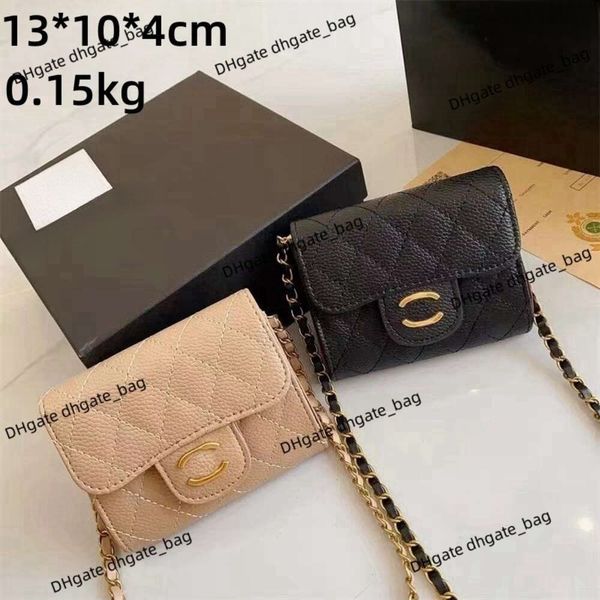 Tasarımcı Cüzdan Chan Çanta Mağazası% 90 Fabrika Sıcak Satış Toptan Kadın Çantaları Moda Market Mektupları Mini Kısa Çanta Lüks Zincir Çok yönlü omuz Crossbody Bag