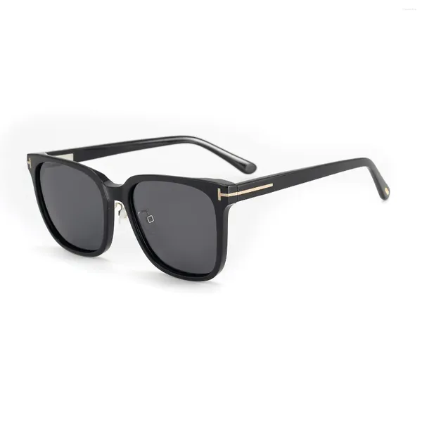 Солнцезащитные очки 2024 Tom Trend Brand Высокое качество Поляризованные ацетатные мужские и женские модные очки UV 400 с оригинальной коробкой TF891 K