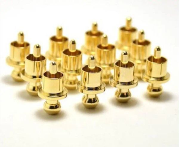 Accessori HiEnd 850 pezzi Cappucci protettivi RCA placcati in oro Tappo antirumore Tappo in rame Protezione antipolvere Cappucci per spina RCA Cappucci schermanti antirumore