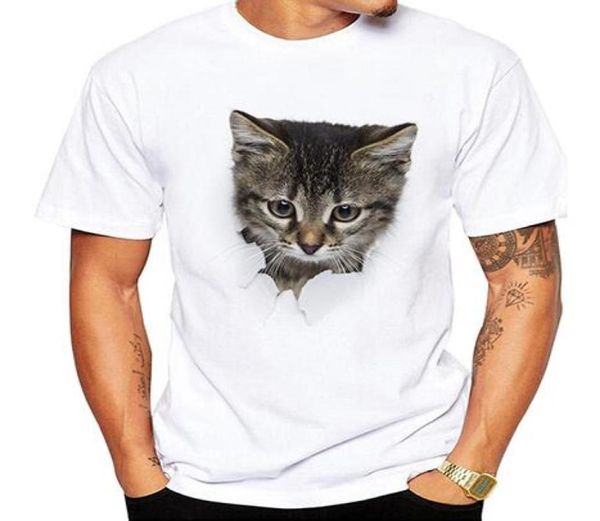 3d sevimli kedi tişörtleri kadın yaz üstleri tees baskılar hayvan tişört erkekler oneck kısa kol moda tişörtler artı boyutu8915684