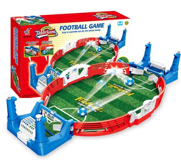 Mini kit di giochi da tavolo per partite di calcio da tavolo giocattoli da calcio per bambini educativi da esterno tavolo portatile per giocare a sport con la palla9661250
