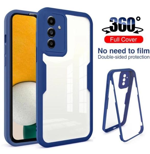 360 Full Body Builtin Screen Protector Cases AllInclusive TPU PC Rugged Für Samsung A02 A2 A22 A32 A52 A72 A82 A02S A03S A13 A336294905