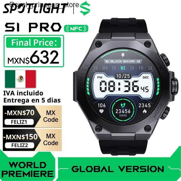 Altri orologi Black Shark S1 Pro Smart Display AMOLED da 1,43 pollici IP68 impermeabile+modalità sportiva Durata della batteria di 15 giorni Q240301