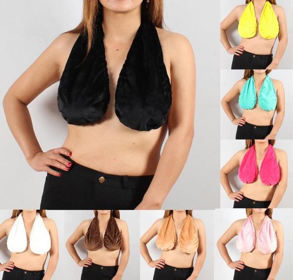 Tata Asciugamano Reggiseno da bagno di grandi dimensioni Allattamento Appeso al collo Avvolgimento in morbido cotone Biancheria intima per allattamento Sexy1447541