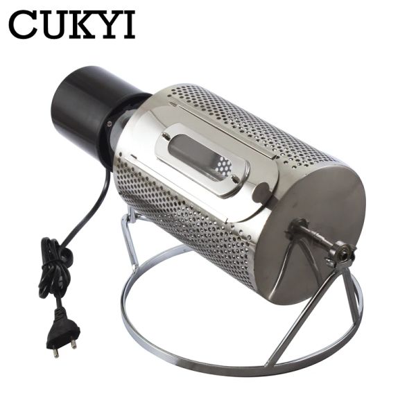Инструменты CUKYI Бытовая электрическая кофеварка 110 В/220 В, мощность 40 Вт, машина для обжарки кофейных зерен из нержавеющей стали