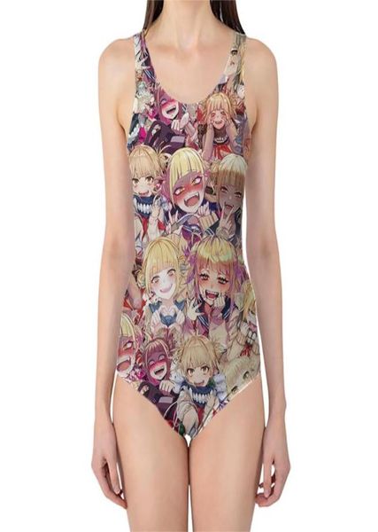 Costume da bagno donna039 Costume da bagno anime My Hero Academia Costume da bagno donna 39s 3D Costume intero sportivo Moda senza maniche Costume da bagno Fem3477931