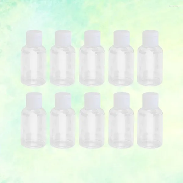 Bottiglie di stoccaggio 10 pezzi Dispenser Spruzzatore da viaggio vuoto Contenitore per bottiglie per trucco cosmetico da 50 ml