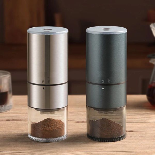 Griners Máquina de café expresso portátil de moer com pincel recarregável grãos de grãos de grãos recarregáveis para viagens em casa do café