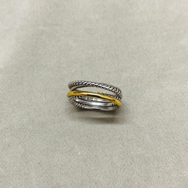 Dy anel para mulheres anéis de casamento coleção de cabos vintage étnico laço argola pingente punk designer dy jóias presente banda