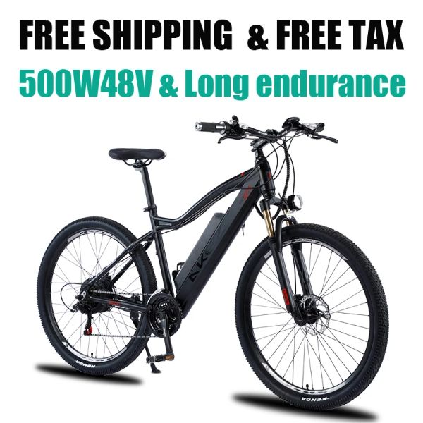 Велосипед электрический велосипед 48V500W двигатель 27,5 дюймов eBike MTB двойной дисковый тормоз велосипед рама из алюминиевого сплава Бесплатная доставка