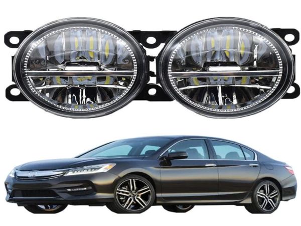 2 Stücke Cawanerl Für Honda Accord VIII CU 2008 Auto LED Nebelscheinwerfer Set Weiß Tagfahrlicht DRL Styling 12V3818966