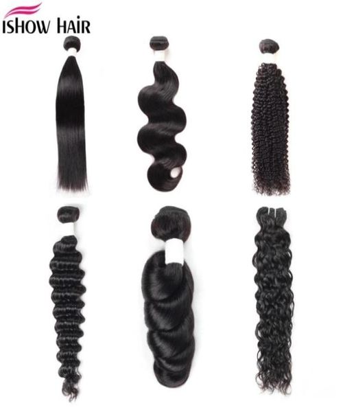 838 polegadas Mink Brazillian Corpo Reto Solto Onda Profunda Kinky Curly Não Processado Brasileiro Peruano Indiano Cabelo Humano Weave Bundles954753794