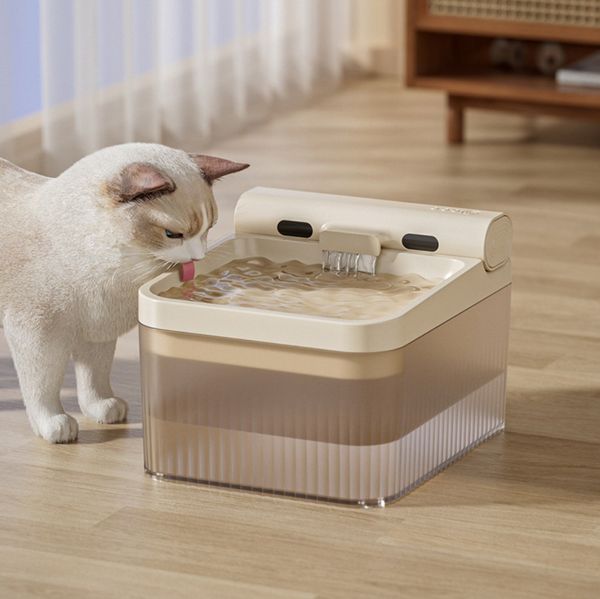 Fontana per gatti, distributore automatico di acqua per animali domestici ultra silenzioso, senza BPA, adatto per cani e gatti