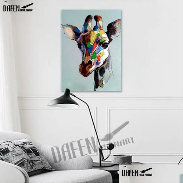 Gemälde Coole Motorradbrüder Moderne Leinwandmalerei 100% handgemaltes Öl Hund Paqinting Cartoon Tier Wandkunst Home Drop Deliv Dhkre