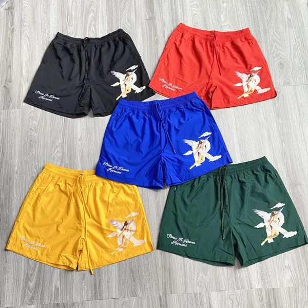 Calças masculinas Sportswear Running Gym Shorts Homens de poliéster de suor de compressão personalizado