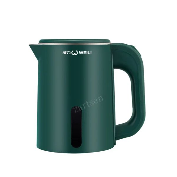 Kettles Travel Electric Kettle Tea Coffee 1L Acciaio in acciaio inossidabile Pentola per acqua per viaggio in famiglia Cucina Smart Kettle Pot