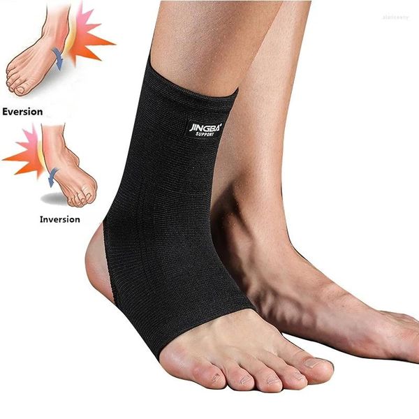 Supporto per caviglia 1 pezzo Abbigliamento protettivo sportivo Calcio Basket Tutore Protezione in nylon Compressione