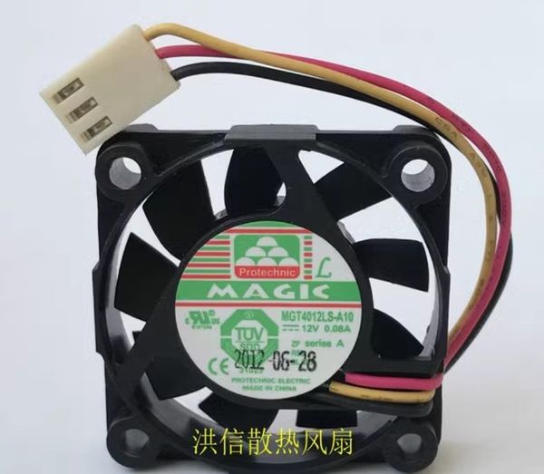 Бесплатная доставка, оригинальный MAGIC 4010 MGT4012LS-A10 12 В 0,08 А, трехпроводной бесшумный вентилятор охлаждения
