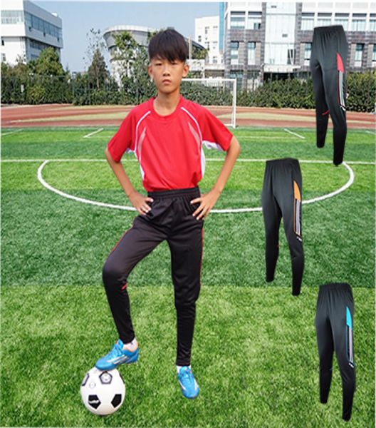 NUOVO Design pantaloni da calcio per bambini abbigliamento sportivo Pantaloni da calcio sportivi skinny atletici ragazzo allenamento gamba pista jog palestra pantaloni da corsa9850261