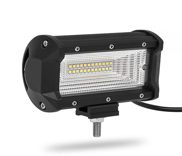 5 polegadas 72w led barra de luz trabalho lápis lâmpada inundação condução nevoeiro luzes offroad 12v fora da estrada lâmpada motocicleta 4x4 atv barra farol9295869