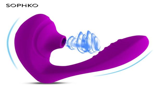Воздушный импульсный стимулятор клитора, вибратор для сосания, водонепроницаемый 2 в 1, перезаряжаемая секс-игрушка для взрослых для женщин, массажер с присоской для точки G X047622376