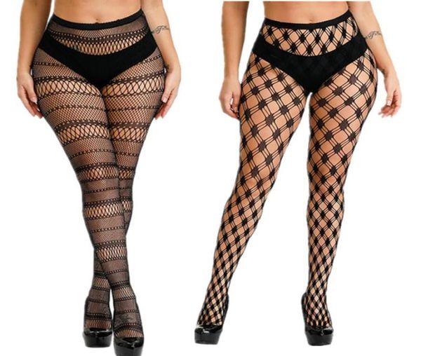 Coppie Taglie Forti Collant Donna Bodystocking Lingerie Sexy Sesso Erotico Calze Corpo Grandi Collant A Rete Calzini Calze8653187