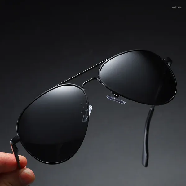 Солнцезащитные очки для пилота, вождения, для мужчин, для рыбалки, поляризационные очки для водителя с УФ-защитой, очки для жаб