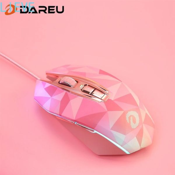 Мыши Dareu Game Mouse Em925 Расширенная версия RGB-освещения для киберспорта Проводной ноутбук Настольный компьютер General 10800dpi