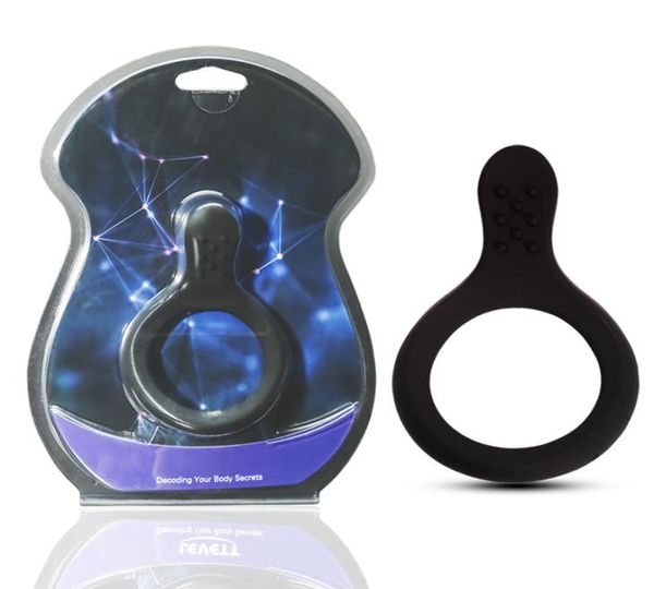 Einzel Cock Ring Sex Zeit Verzögerung Silikon Penis Ring Perineum Stimulator Sex Spielzeug für Männer Erwachsene Produkte Schwarz Cockring1237200