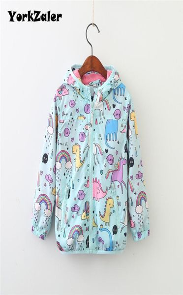 Kinder Regenjacke Baby Mädchen Jungen Kleidung Frühling Kinder Langarm Druck Einhorn Dinosaurier Mit Kapuze Mantel Oberbekleidung Tops3532230