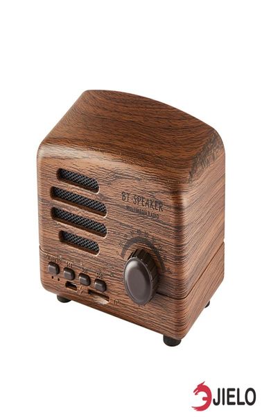 Altoparlanti vintage Altoparlante Bluetooth Mini altoparlanti portatili wireless Scheda TF Radio FM per telefoni Altoparlanti Computer Bluetooth8748986