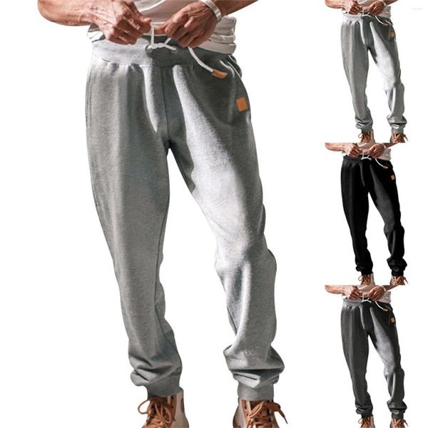 Мужские брюки, весенне-осенние спортивные штаны для отдыха, свободная шнуровка, однотонная зимняя одежда для мальчиков, размер 6, открытый для мужчин